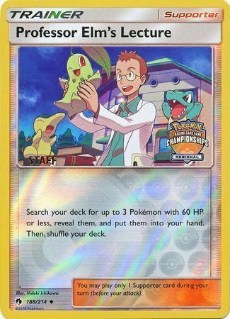 Lost Thunder Professor Elm’s Lecture #188 Staff Regionals Promo